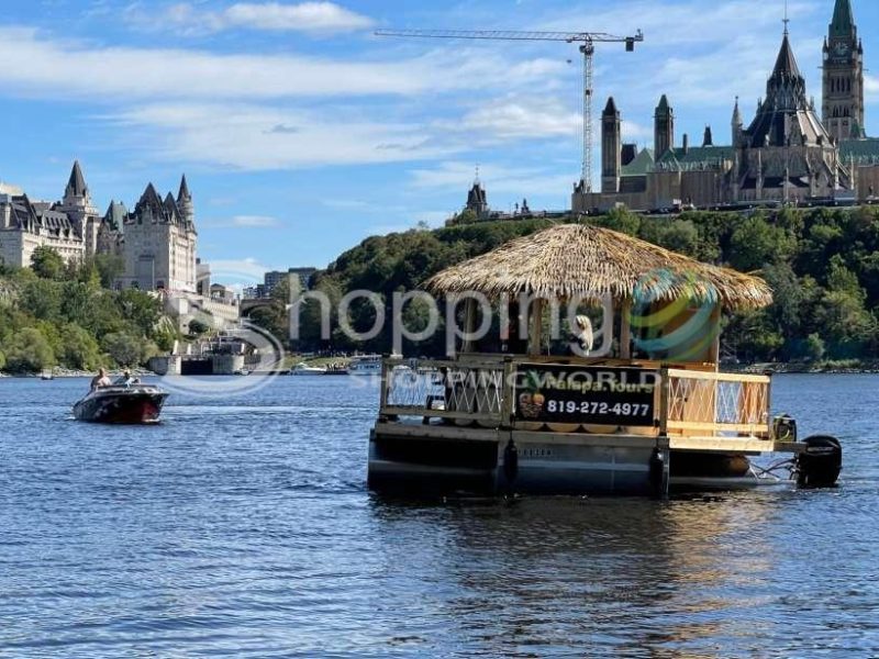 Floating tiki bar cruise on the ottawa river in Canada - Tour in Ottawa