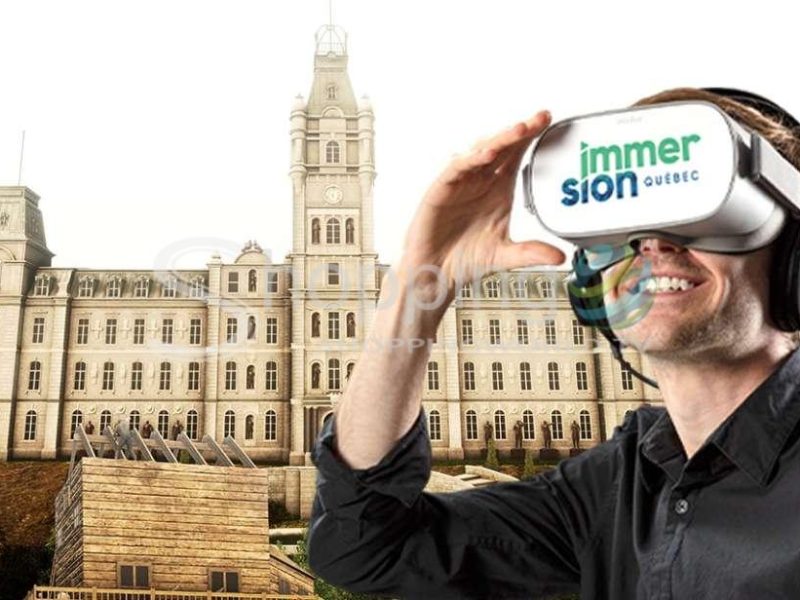 Virtual reality immersion experience in Canada - Tour in Quebec City